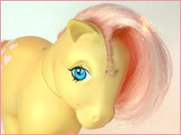 Peachy with a forelock trim